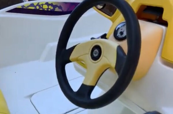 yellow steering wheel pad for 2005 seadoo sportster. - Image 2