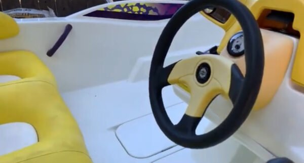 yellow steering wheel pad for 2005 seadoo sportster.